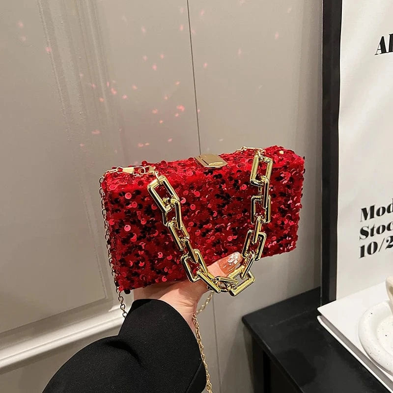 Stylish new handbags 2024 lady luxury sequined bags lady designed purses For Women