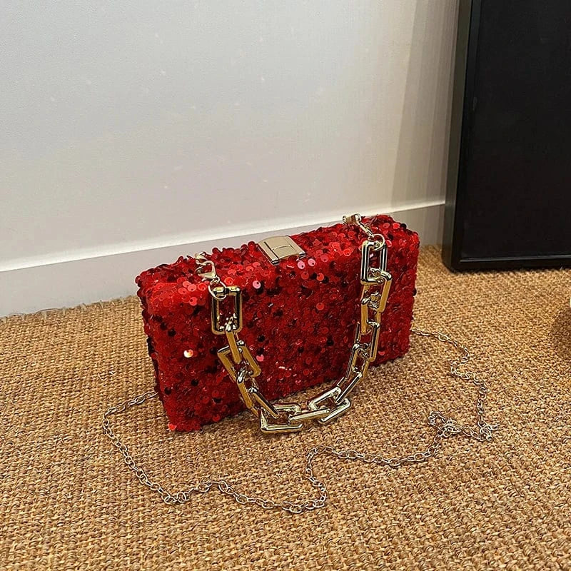 Stylish new handbags 2024 lady luxury sequined bags lady designed purses For Women