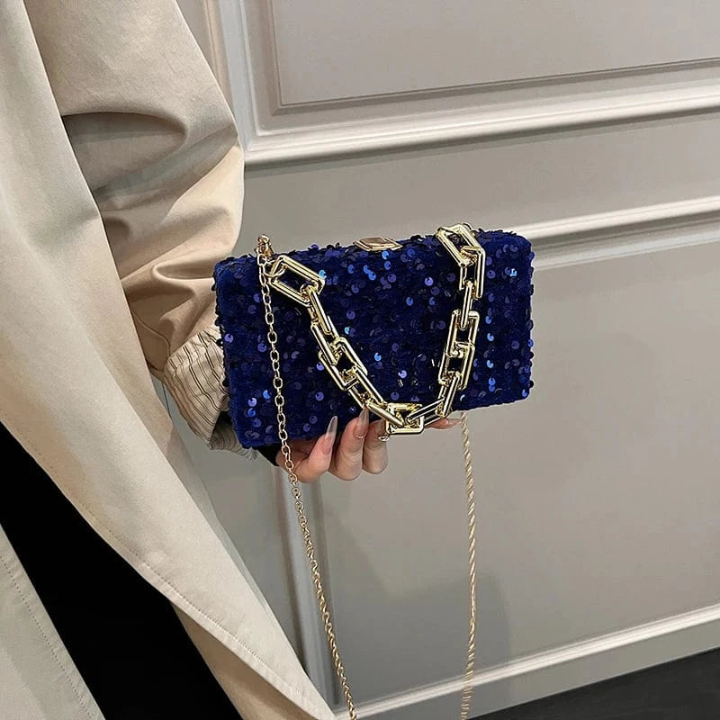 Stylish new handbags 2024 lady luxury sequined bags lady designed purses For Women