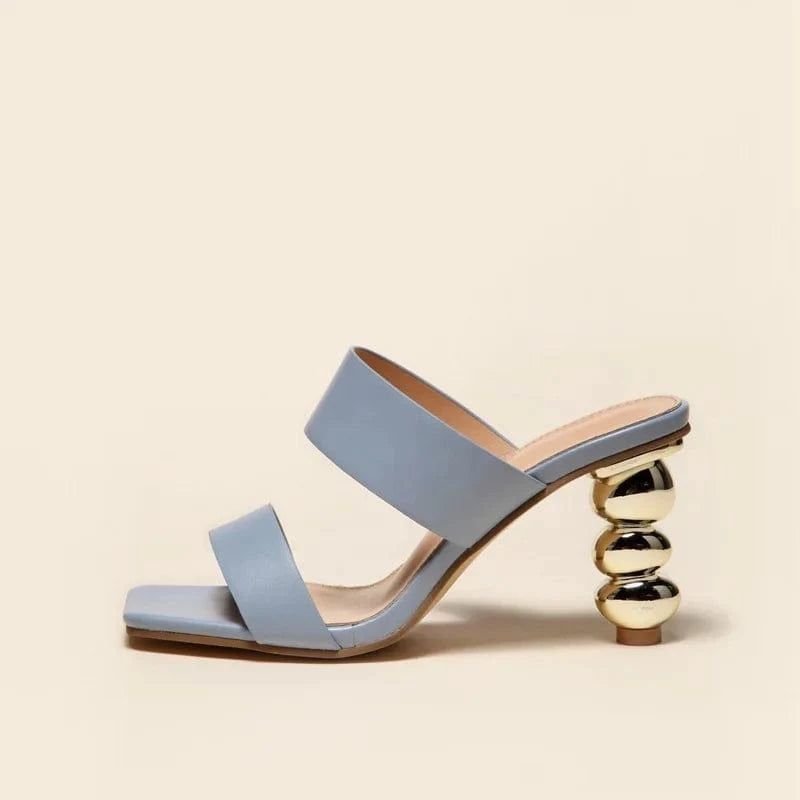 stylish slipper ladies outdoor Summer fashion plus size ladies shoes women shaped gourd heeled sandals women's high heels