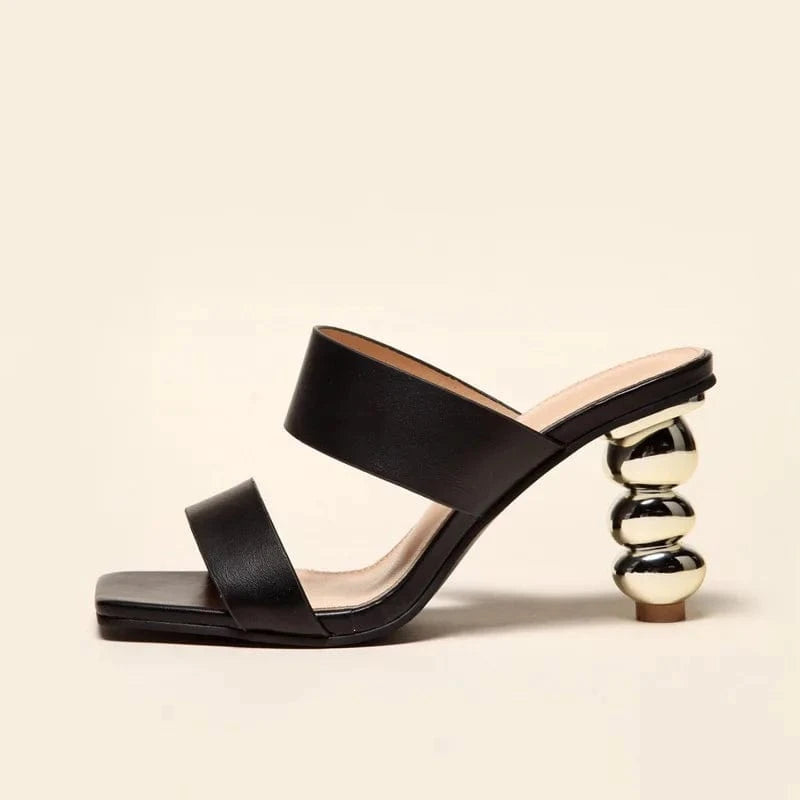 stylish slipper ladies outdoor Summer fashion plus size ladies shoes women shaped gourd heeled sandals women's high heels