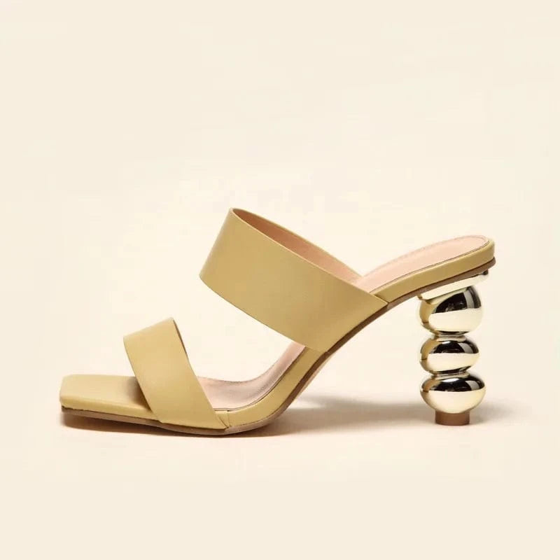 stylish slipper ladies outdoor Summer fashion plus size ladies shoes women shaped gourd heeled sandals women's high heels