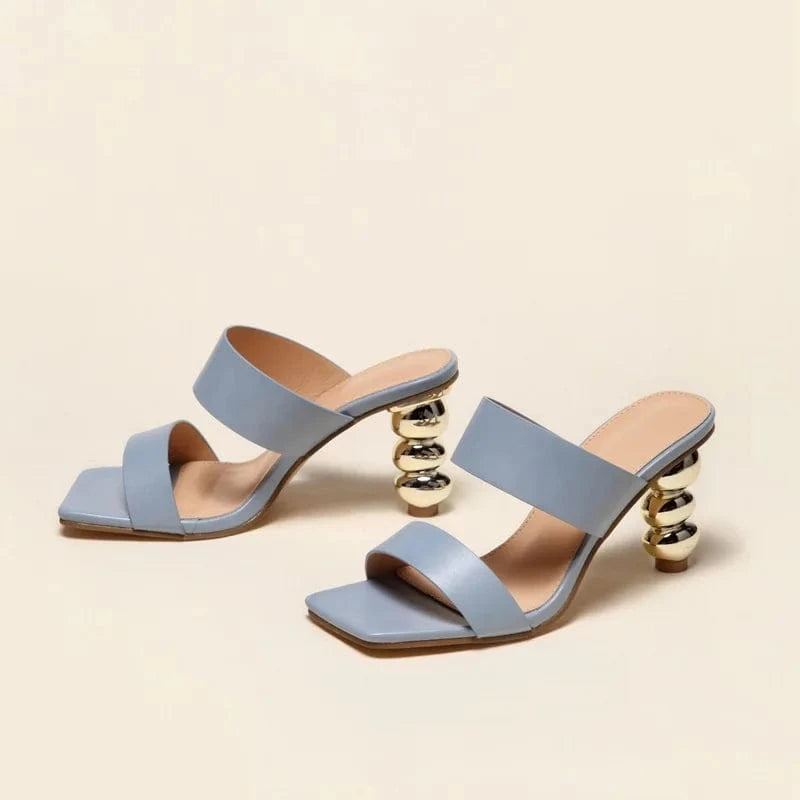 stylish slipper ladies outdoor Summer fashion plus size ladies shoes women shaped gourd heeled sandals women's high heels