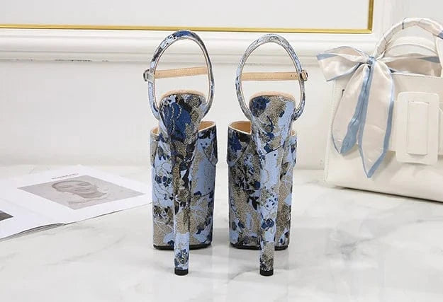 Stylish Summer Ladies Stripper Heels 20 CM High Heels Stilettos Sandals Sexy Platform Pole Dance Shoes Women