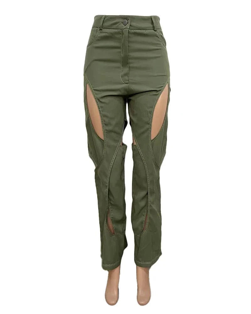 Summer 2023 Womens Clothing Hollow out Pants Women's Fashion Casual Ladies Patchwork Pants&trousers for Women
