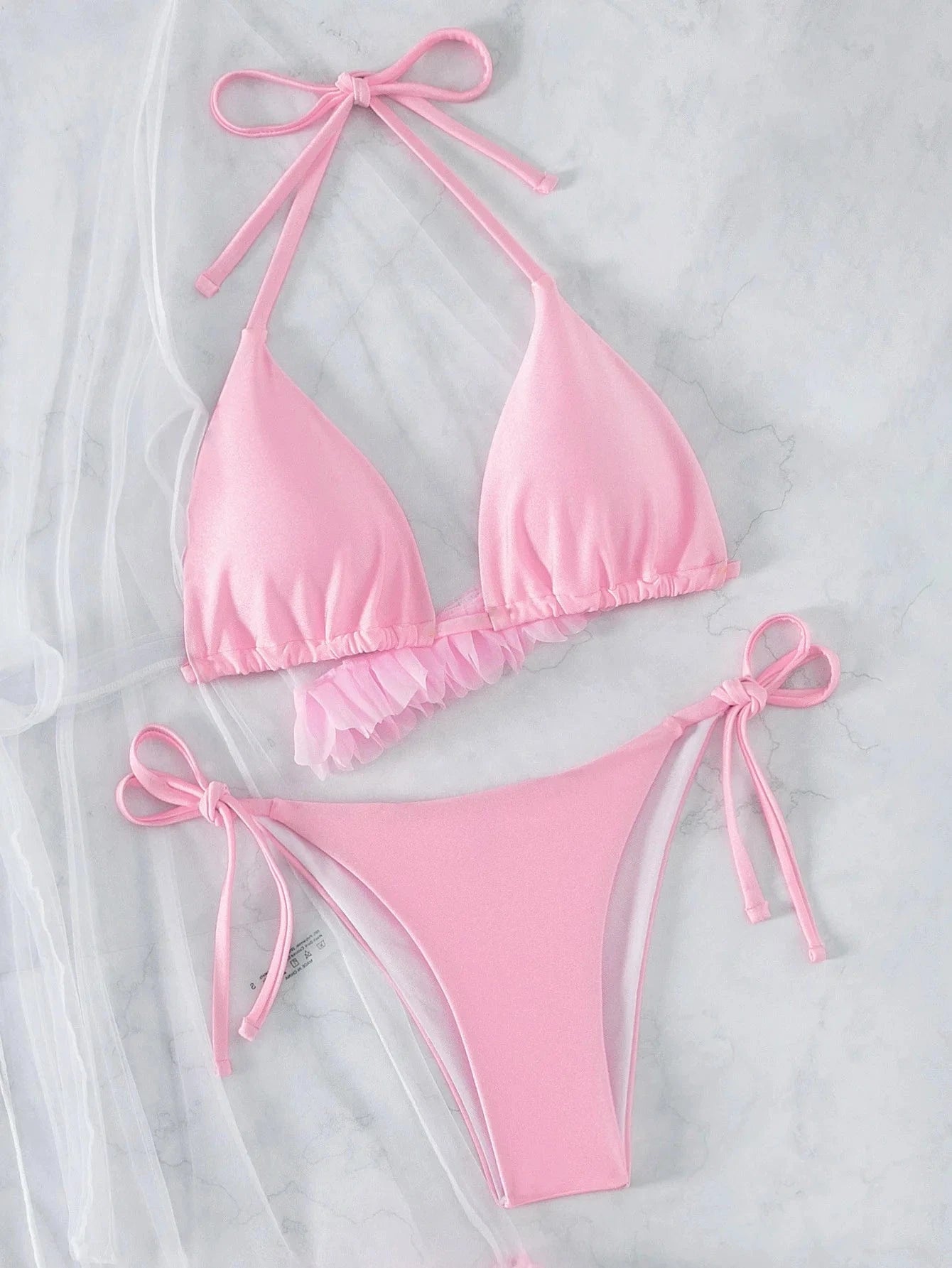 Summer clothes for Women Swimwear Ladies Beach Wear 2024 Chicas Transparente 3 Piece Bikinis with Cover Up