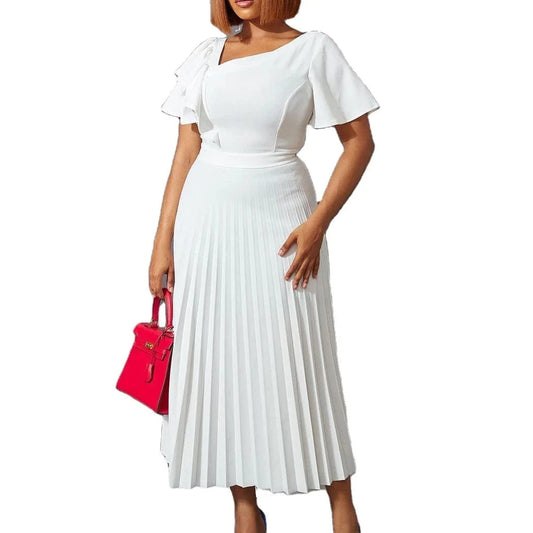 Summer female casual dresses lady elegant casual women clothing turkish quality