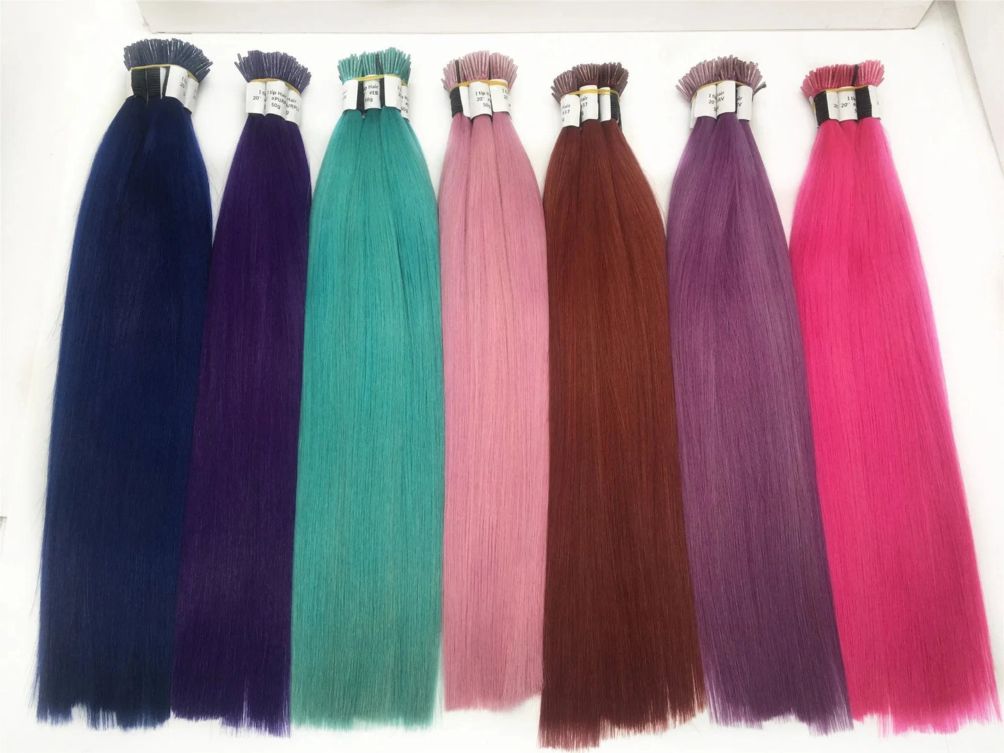 Summer hot sell beautiful colours can last 1-2 years 100% virgin cuticle aligned hair i tip hair extensions wholesale