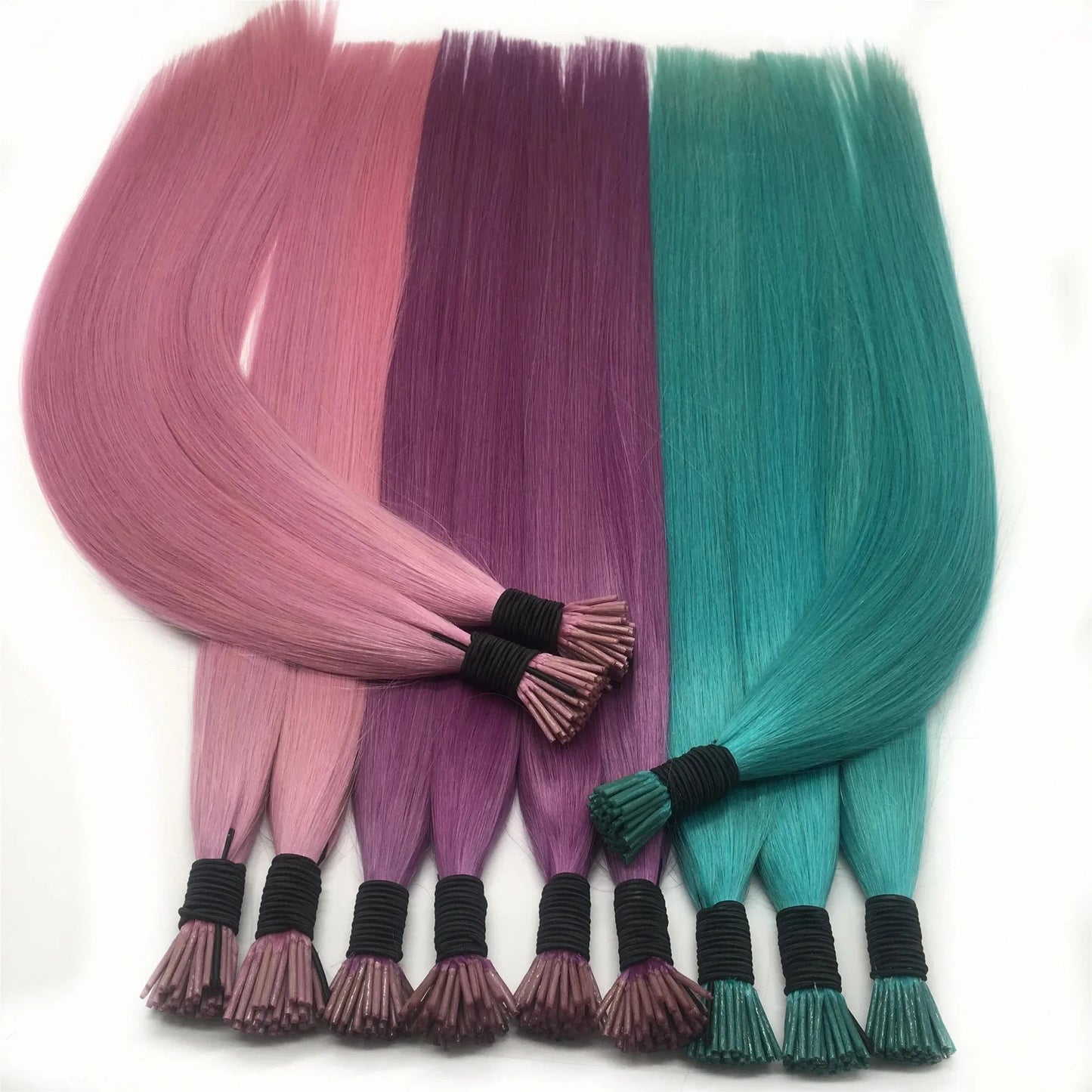 Summer hot sell beautiful colours can last 1-2 years 100% virgin cuticle aligned hair i tip hair extensions wholesale