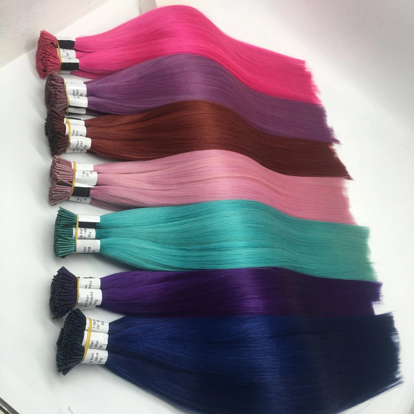 Summer hot sell beautiful colours can last 1-2 years 100% virgin cuticle aligned hair i tip hair extensions wholesale