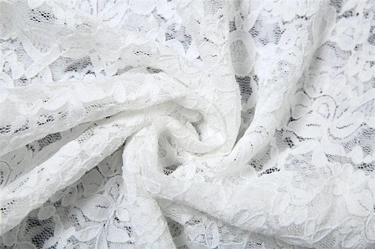 Summer Sexy White Lace Mini Dress Party Outfits For Women 2024 Strapless Lace-up Booty Short Dresses