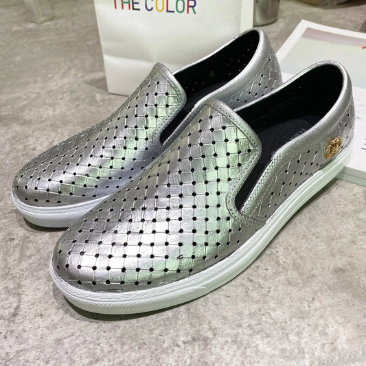 Summer women fashion fancy outdoor office street colorful pvc flat casual loafers shoes slippers ladies