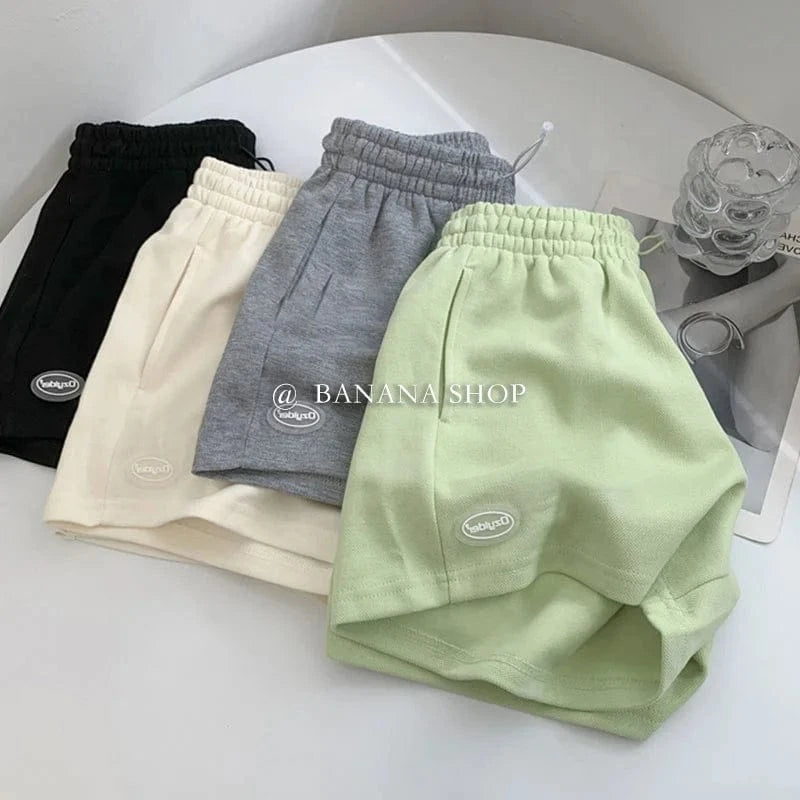 Summer women's sports shorts yoga shorts running loose casual five-point pants women's sweat-absorbent jogging shorts