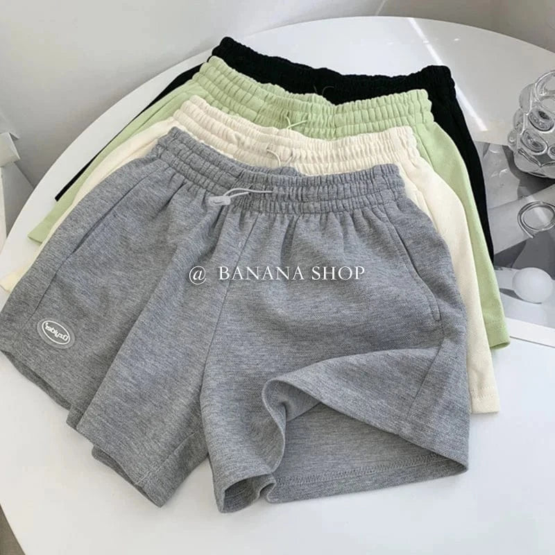 Summer women's sports shorts yoga shorts running loose casual five-point pants women's sweat-absorbent jogging shorts