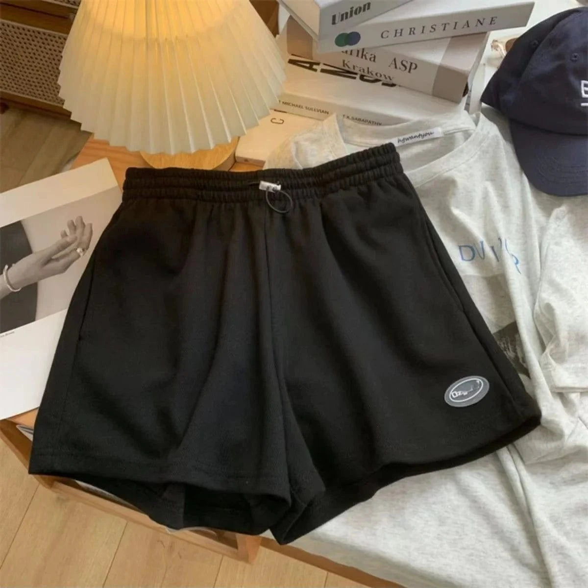 Summer women's sports shorts yoga shorts running loose casual five-point pants women's sweat-absorbent jogging shorts