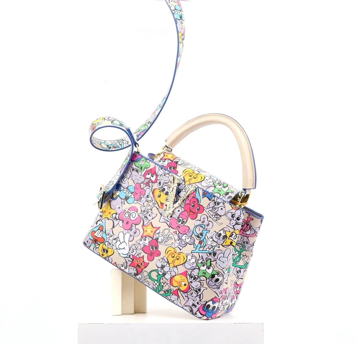 Super product 2024 newest designer handbag for women color full printing ladies bag quality single shoulder bag supplier 29 cm