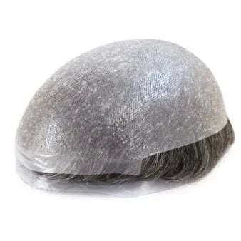 Super Skin Injection V-looped Toupee Human Hair Toupee Men Wig Indian Skin PU 0.03 0.04 0.06 0.10 0.12mm male wig Toupee