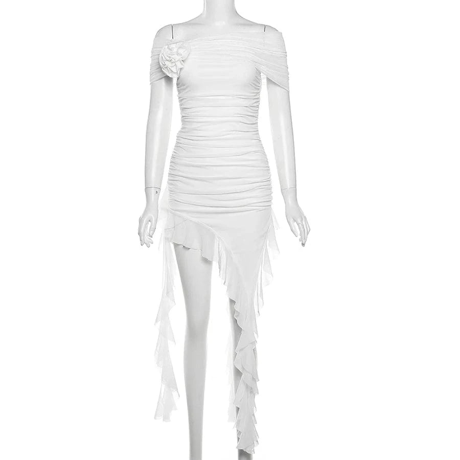 Sylcue Spring Bachelor Party Sweet Gentle Intellectual Tight Character Hot Mature Beautiful Girl Chest Tassel Dress