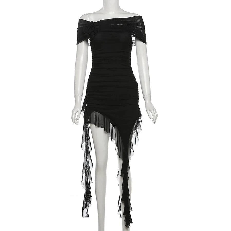 Sylcue Spring Bachelor Party Sweet Gentle Intellectual Tight Character Hot Mature Beautiful Girl Chest Tassel Dress