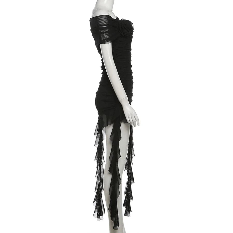 Sylcue Spring Bachelor Party Sweet Gentle Intellectual Tight Character Hot Mature Beautiful Girl Chest Tassel Dress