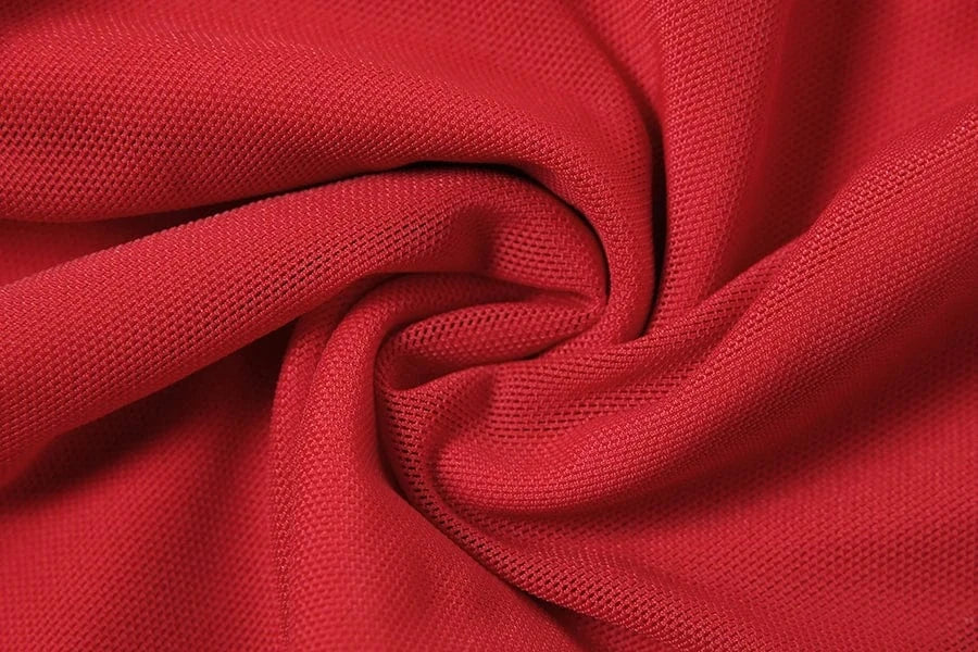 Sylcue Spring New Sweet Gentle Red Sexy Confident High Street Mature Beautiful Cool Women'S Short Ruffled Halter Dress