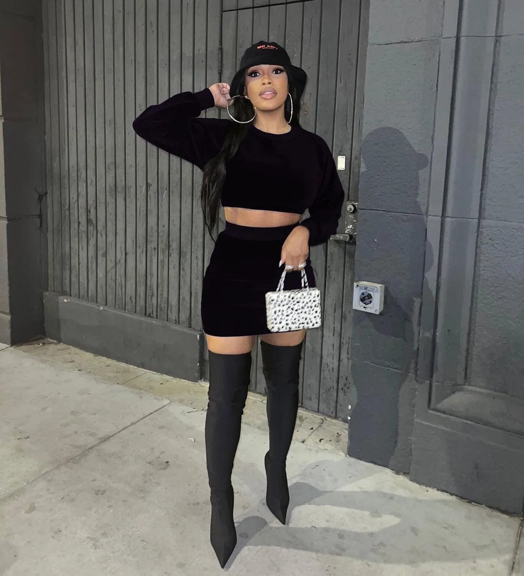 T23815 Fall Velvet Sweat Track Suit Velour Tracksuits 2 Two Piece Jogger Jogging Short Set For Women