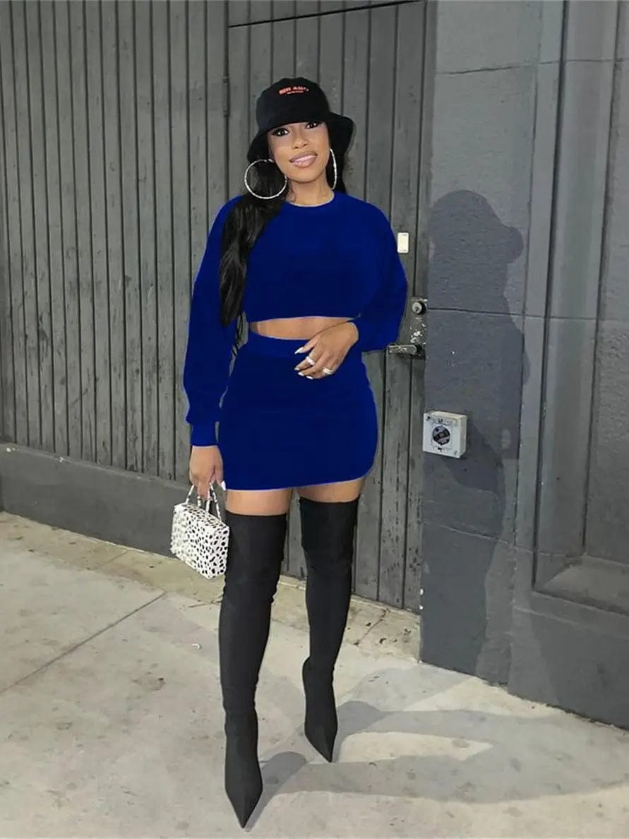 T23815 Fall Velvet Sweat Track Suit Velour Tracksuits 2 Two Piece Jogger Jogging Short Set For Women