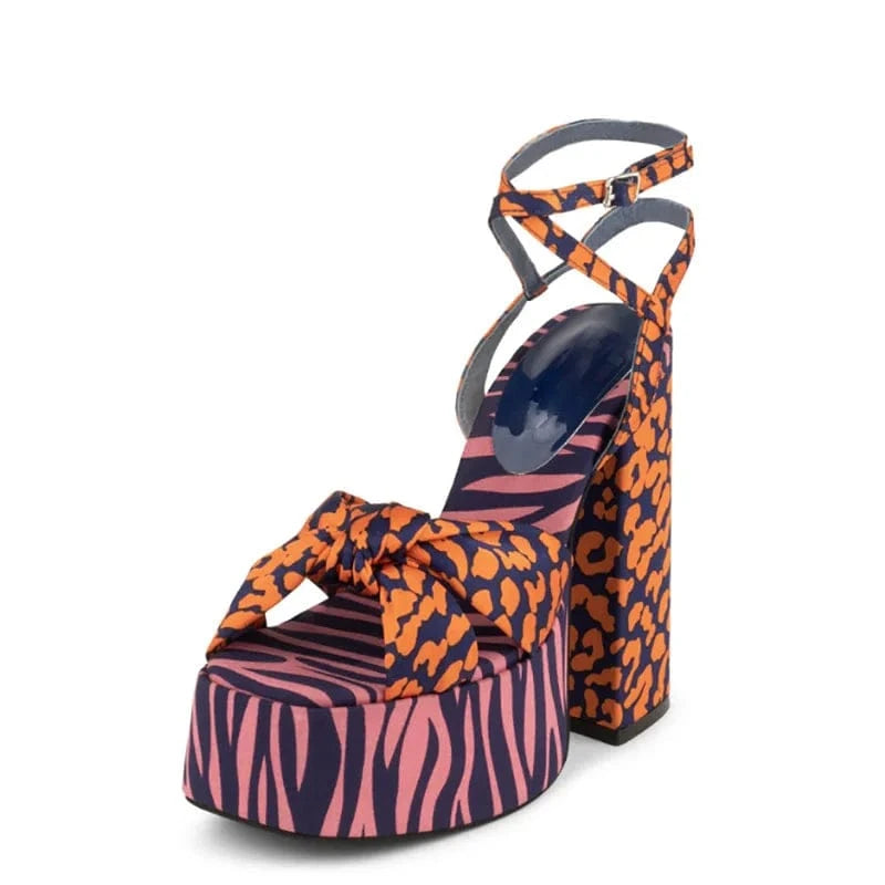 Talon Haut Women Heeled Sandals 2024 High Heels Sandals Fish Mouth Square Toe Ultra-high Platform Thick Heel Buckle Sandals