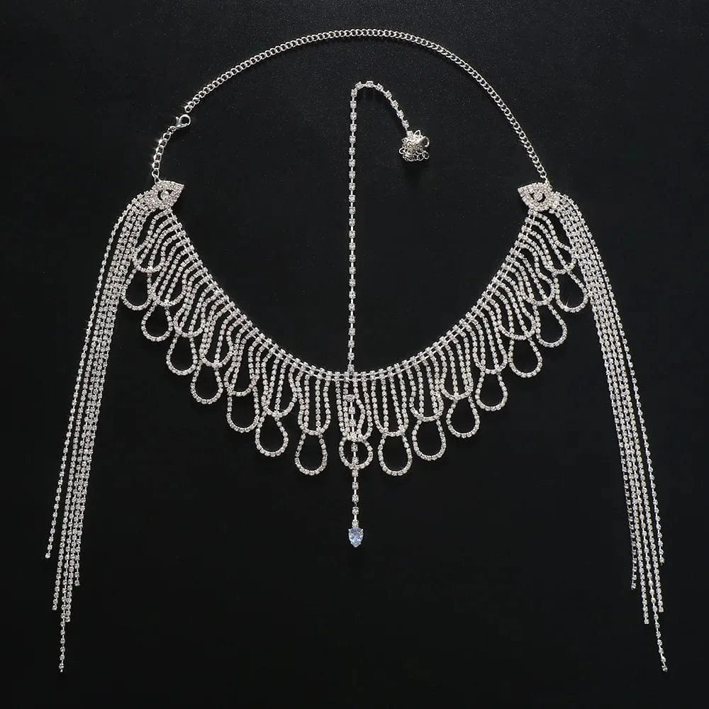 Tassel Zircon Hair Chains &Tassel Chain Crystal Forehead Jewelry For Women Fashion Hair Accessories