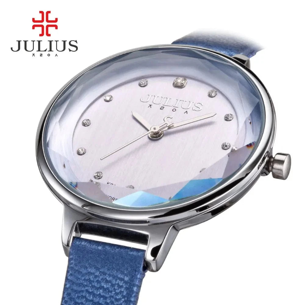 Thin Lady Women's Watch Fine Fashion Luxury Style Hours Dress Bracelet Leather Classic Girl Birthday Gift Julius No Box