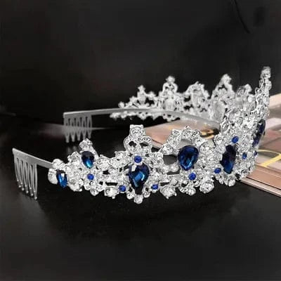 Tiaras Wedding Crown Bridal Hair Accessories Luxury Baroque Crystal Pink Queen Crown Women Adult Gift Party Hair Jewelry