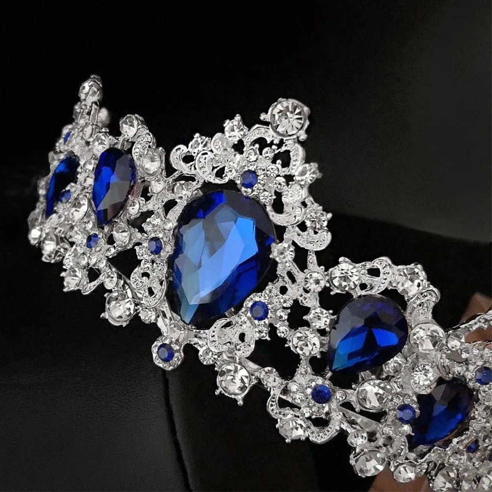 Tiaras Wedding Crown Bridal Hair Accessories Luxury Baroque Crystal Pink Queen Crown Women Adult Gift Party Hair Jewelry