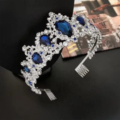 Tiaras Wedding Crown Bridal Hair Accessories Luxury Baroque Crystal Pink Queen Crown Women Adult Gift Party Hair Jewelry
