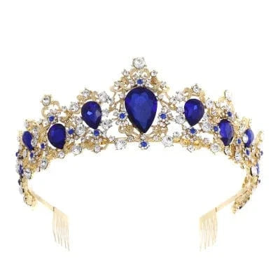Tiaras Wedding Crown Bridal Hair Accessories Luxury Baroque Crystal Pink Queen Crown Women Adult Gift Party Hair Jewelry