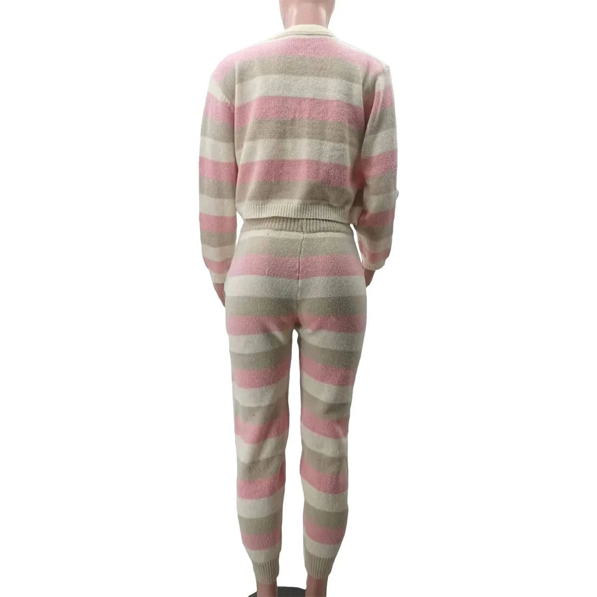 TK6299 Ready To Ship 2024 Fall Autumn Clothing Boutique Winter Knitted Sweater Women 3 Piece Sets