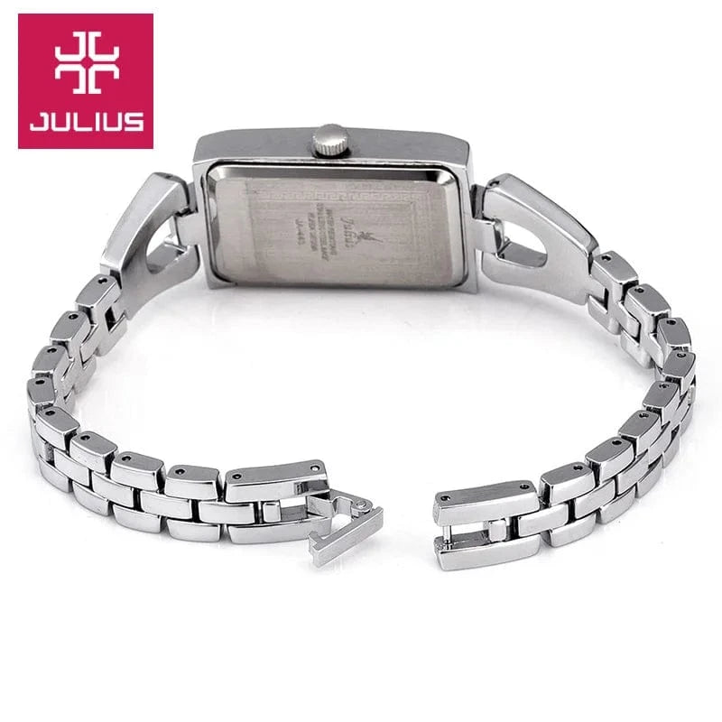 Top Julius Lady Women's Watch Mother-of-pearl Japan Quartz Fashion Hours Chain Lovely Business Girl Birthday Gift Box