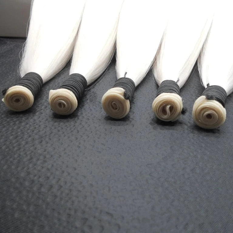 Top Quality 100g Human Hair Wholesale Russian Double Drawn Hand Tied Weft Hair Extensions Genius Wefts