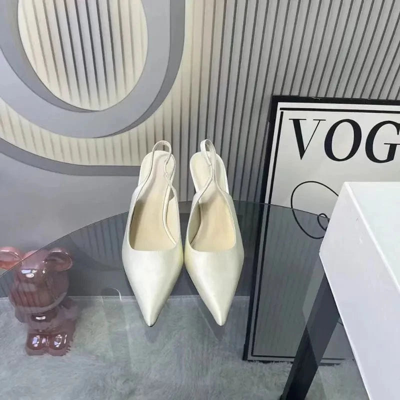 Top quality girl sexy high heel sandals summer brand designer white high heels women's shoes