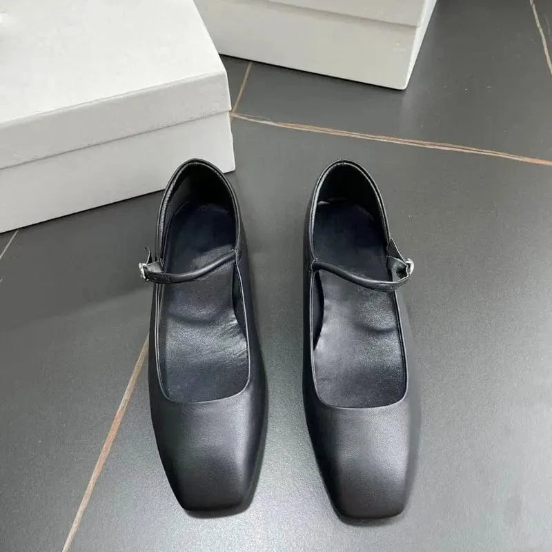 top quality ladies leather shoes fashion girl mary jane shoes new styles designer flats women shoes