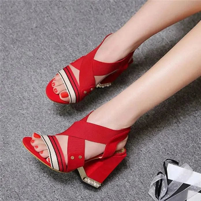 TOP quality women popular shoes block heels new arrival woman other shoes ladies high heel sandals