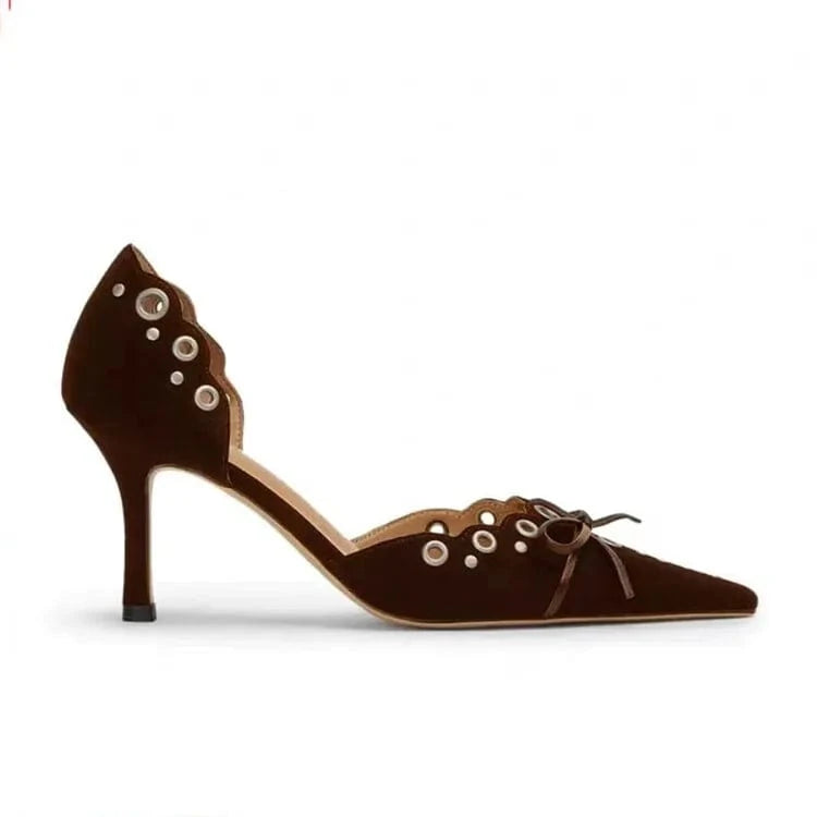 Top Sell Women Dress Pointed Pumps 6cm Thin Heels Comfortable Luxury Short Heels lady Shoes Plus Size Factory Women heel Shoes