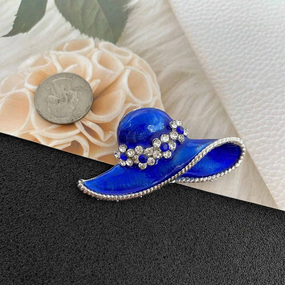 Topvesko Greek Sorority Multiple Series Inlay Rhinestone Hat Brooch Pin Women Fashion Jewelry