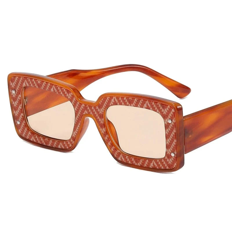 Tortoise / Orange New Arrivals Style Women Small Tortoise Rectangle Sun glasses Manufacture Small Orders sunglasses 2024