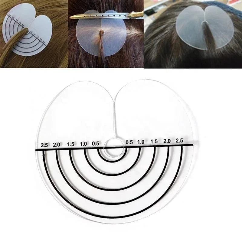 Transparent 1000pcs Pre Bonded U Tip Hair Extension Heat Glue Shield Protector With Scale Hair Extension Tools