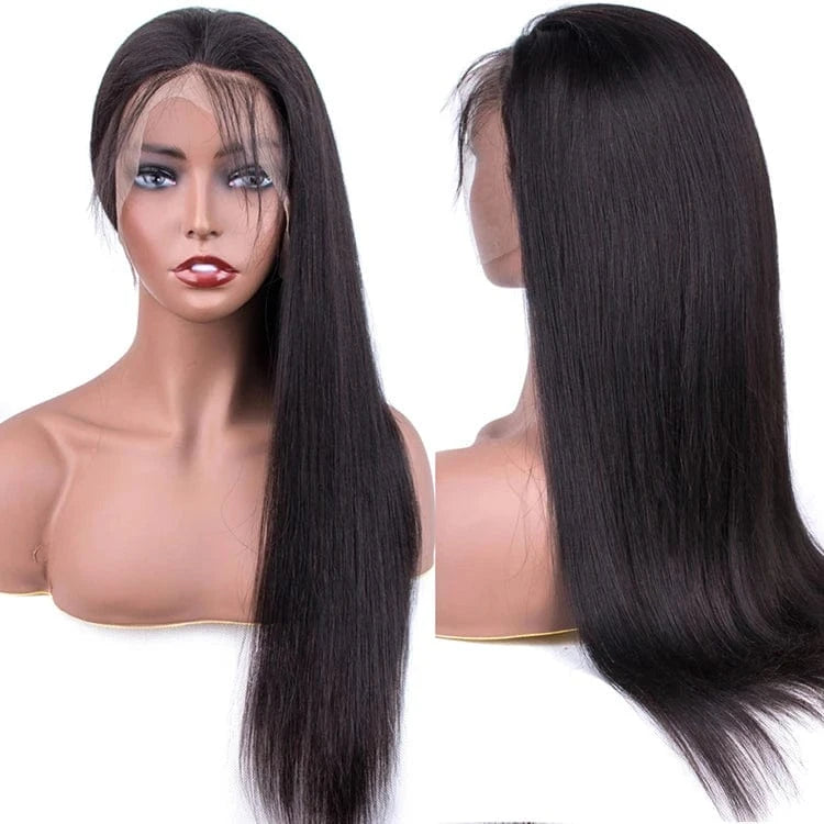 Transparent 13X6 Frontal Lace Wig 100% Raw Virgin Human Hair Straight Lace Front Wig
