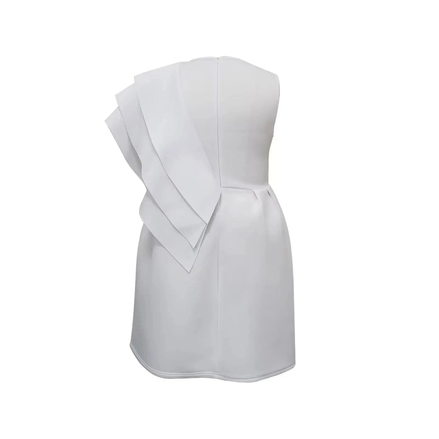 trending products 2024 new arrivals plus size women's clothing Solid color round neck irregular A-line loose dress