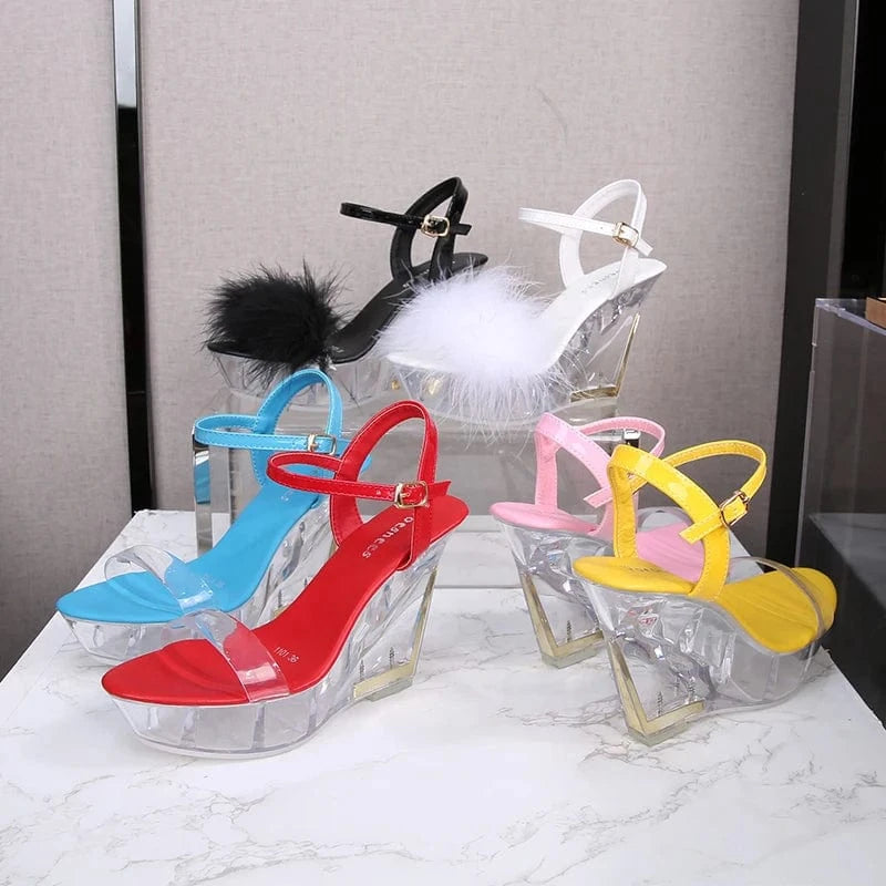 trending products new arrivals woman sandals transparent high quality shoes platform heels shoes for women new styles