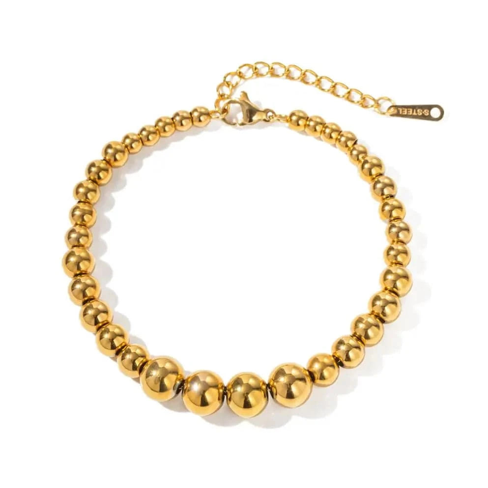 Trendy / 16+4 / BR986 BR986 New Arrival Classic 18K Gold Plated Gold Color Gradually Changing Stainless Steel Bracelet for Women