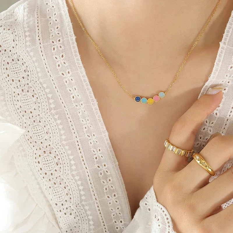 TRENDY / P1351- Gold necklace -40+5cm Factory customized smiley face necklace hip hop necklace popular jewelry for girls