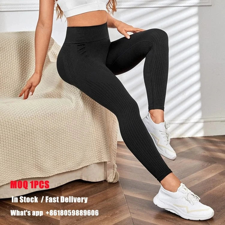 tuta donna sport Wholesale Seamless Women's Yoga Set Fitness Long Sleeve Crop Top High Waist Leggings Tracksuit Workout Activewear Workout Wear